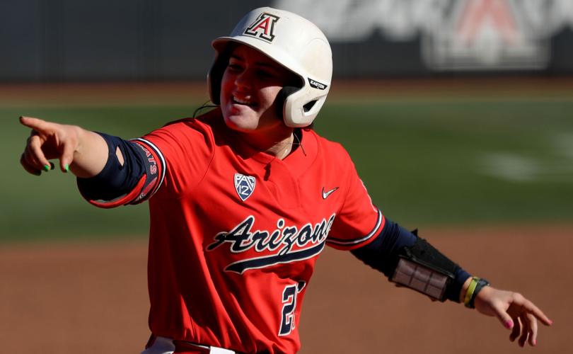 Arizona softball vs. Georgetown | Olivia DiNardo | April 1, 2023 (copy)