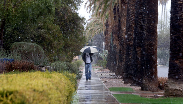 Snowfall around Tucson