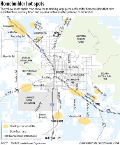 Homebuilder hot spots
