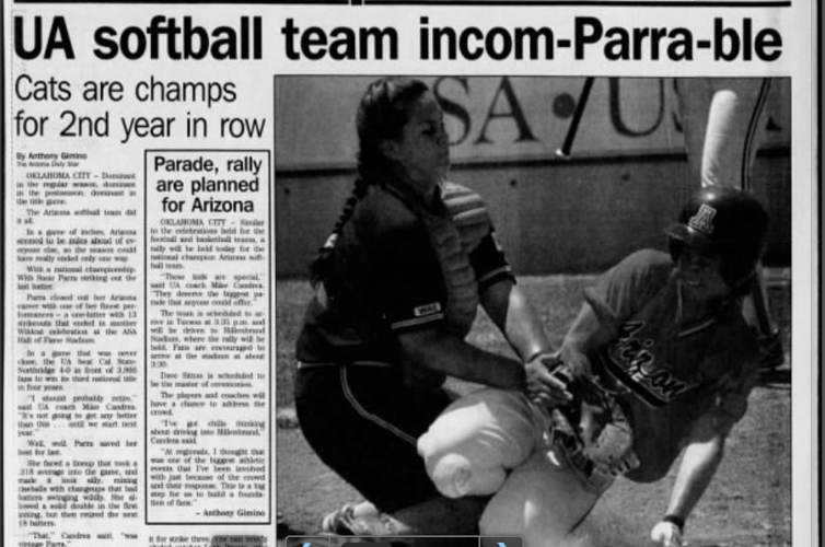 Arizona wins 1994 WCWS