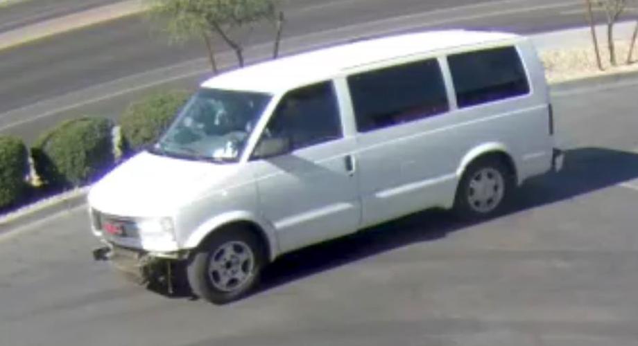 GMC van used by the burglary suspects