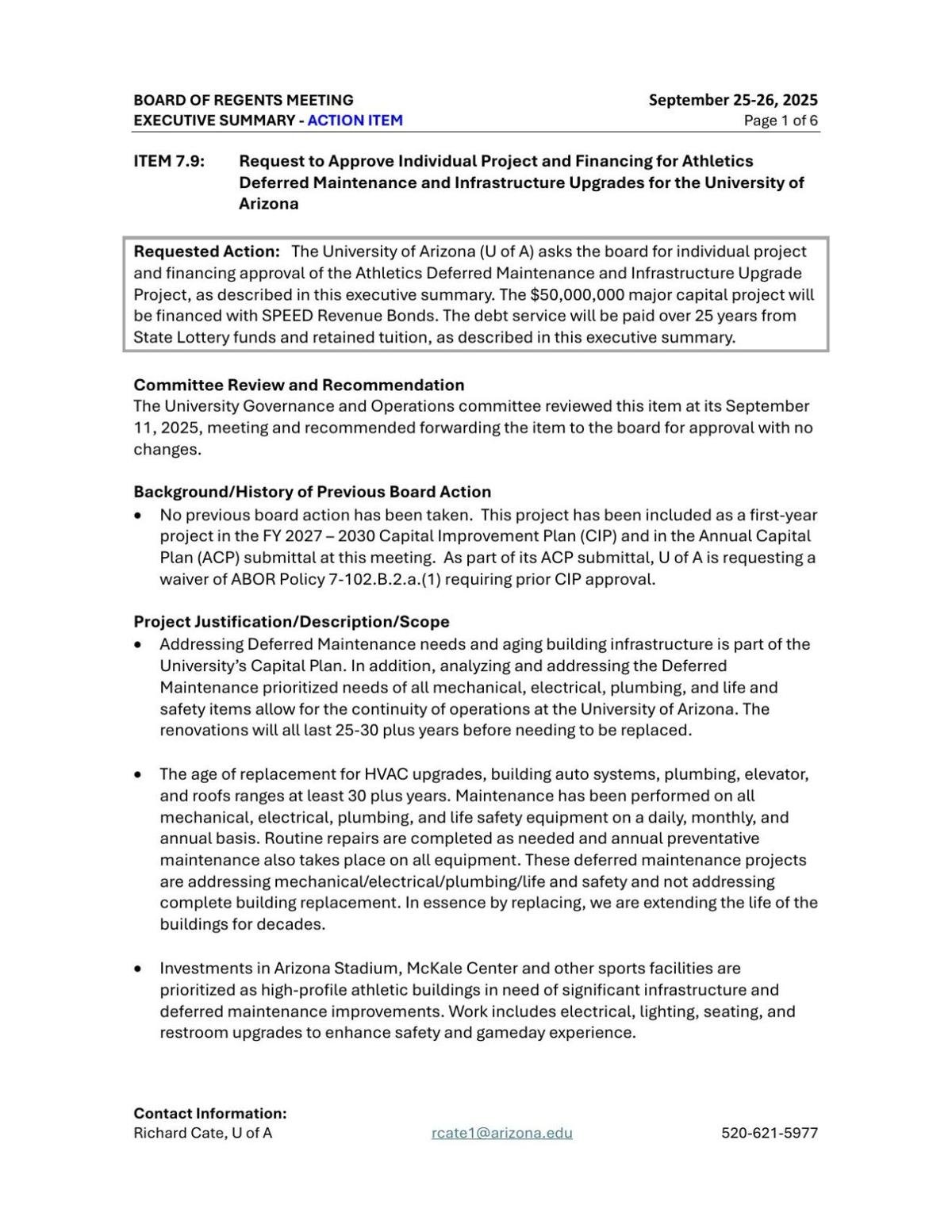 Arizona's $50 million athletic infrastructure project