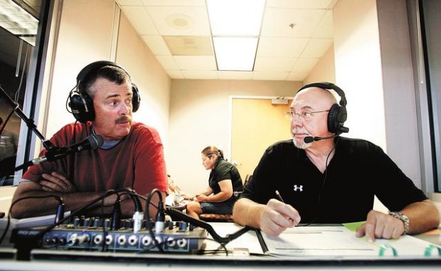 The men behind the mic  