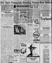 Star bares propaganda branding foreign-born disloyal