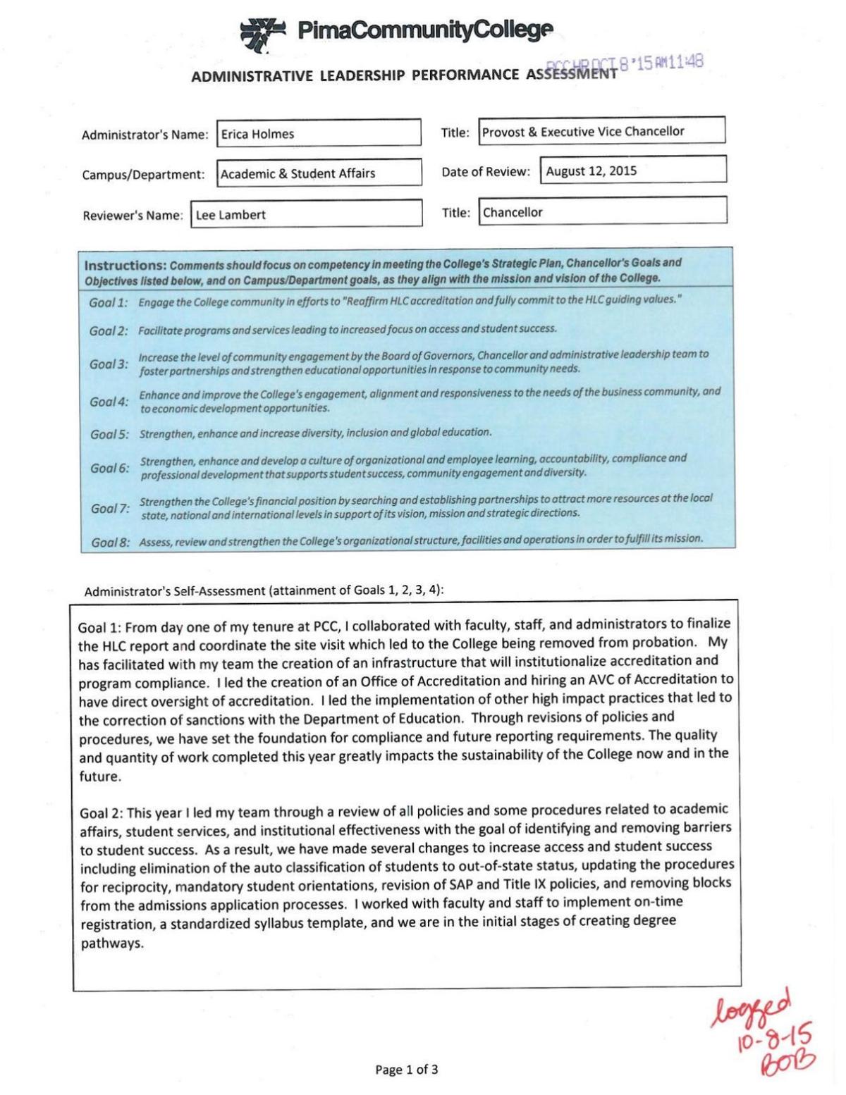 Exec review: Erica Holmes