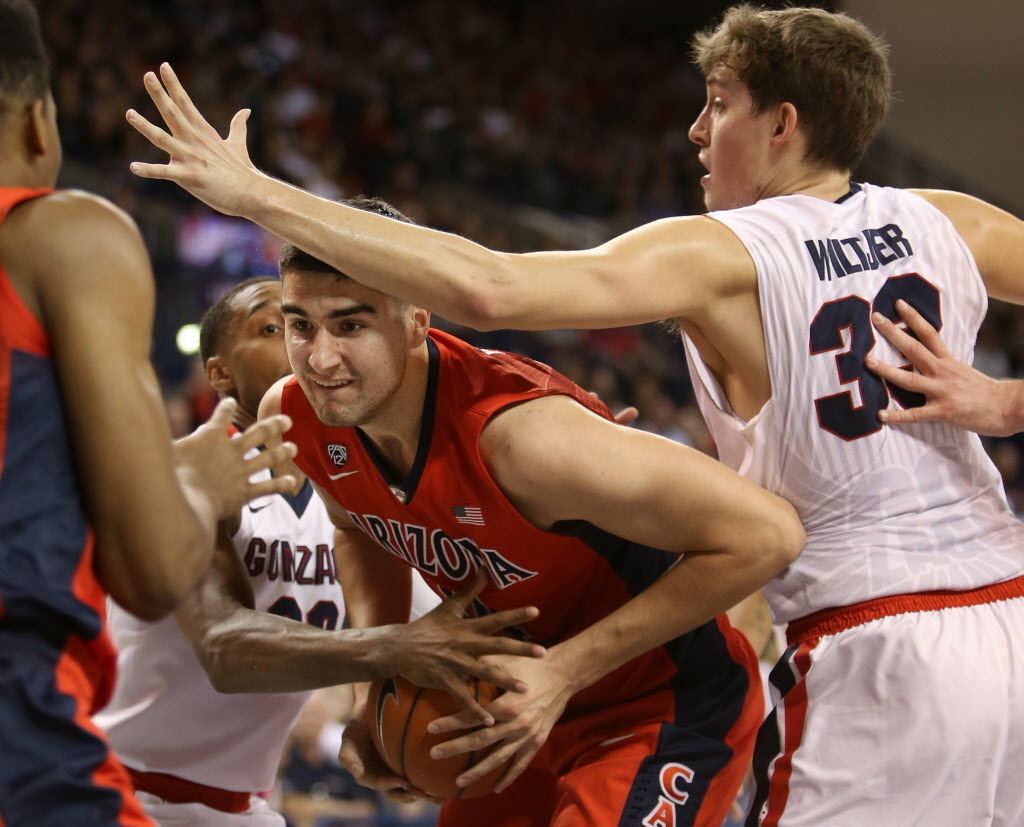 No. 19 Arizona Wildcats vs. No 13 Gonzaga Bulldogs college basketball