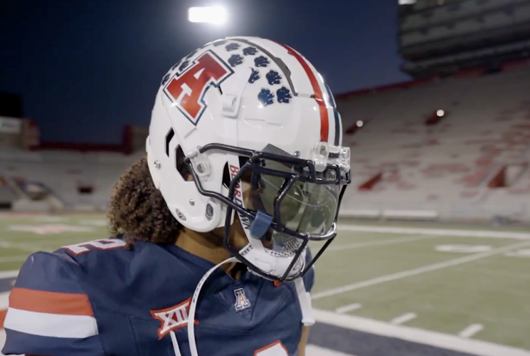 Arizona paw print helmets