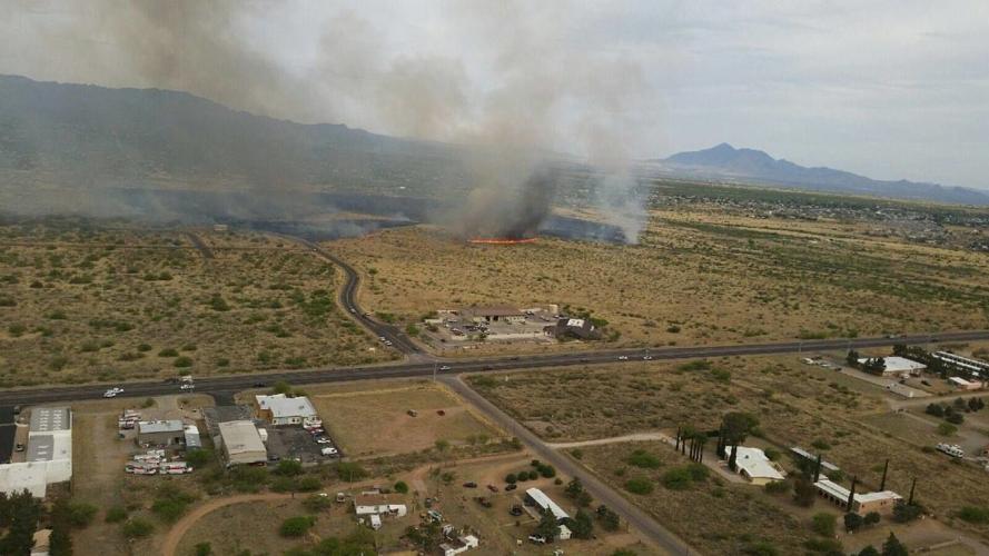 Hereford area brush fire