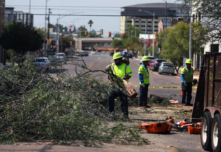 Storm damage in Tucson