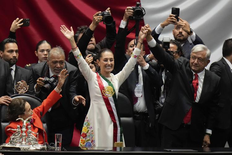 Sheinbaum sworn in as 1st female president of Mexico