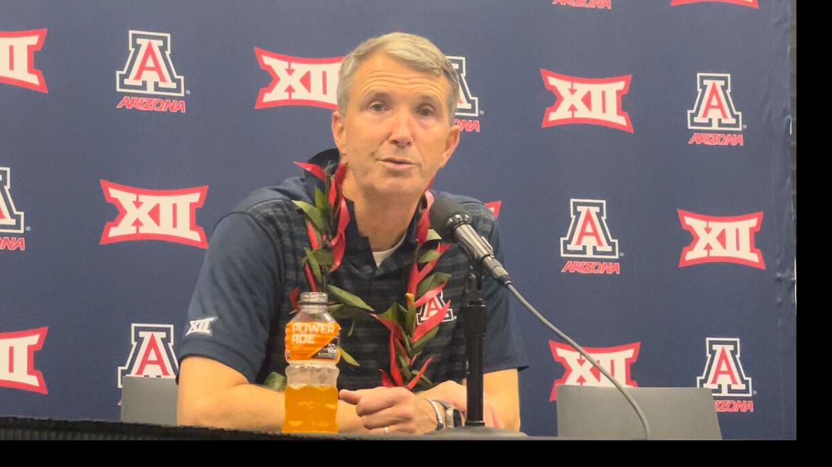 VIDEO Brent Brennan reacts to Arizona's upset win over No. 10 Utah