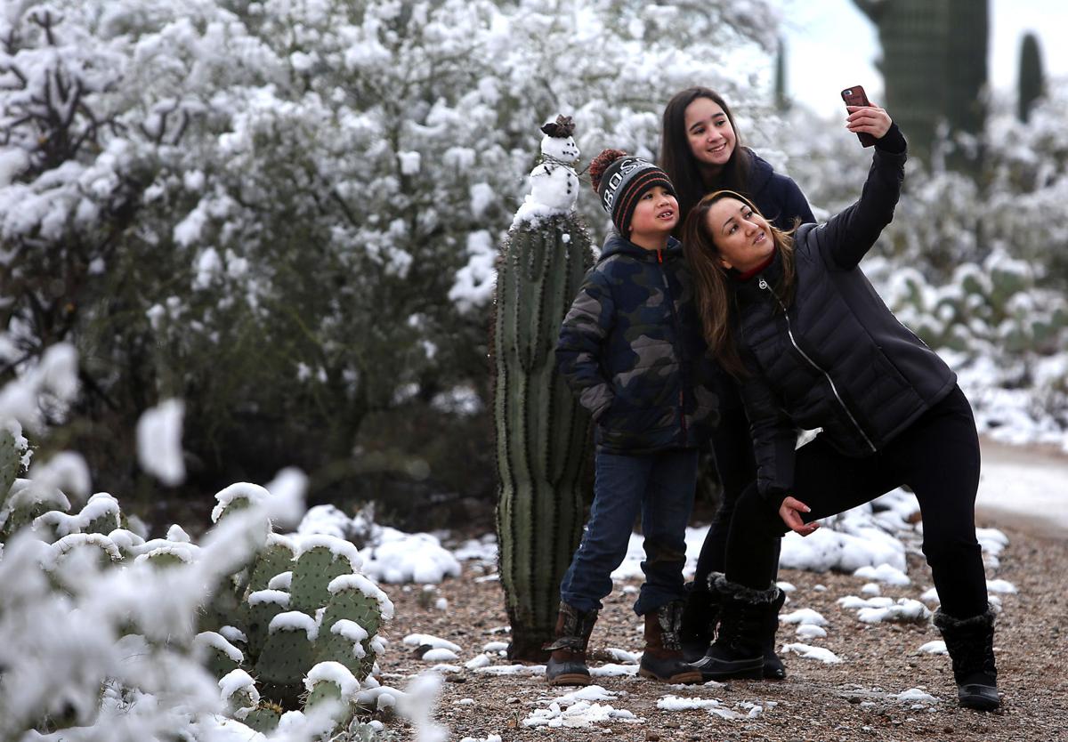Inches Of Snow Frigid Temperatures Chill Southern Arizona Local