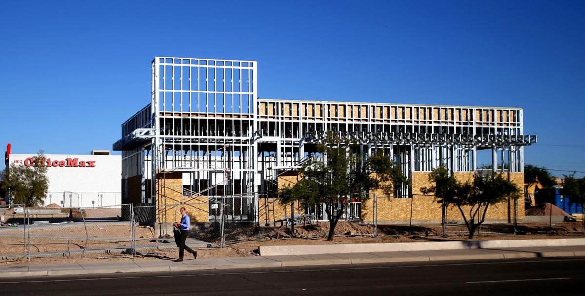 Greyhound's new terminal under constuction