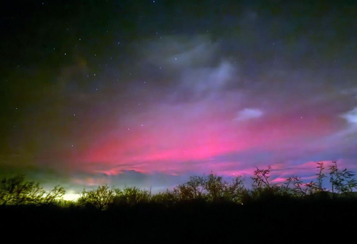 The northern lights over Tucson