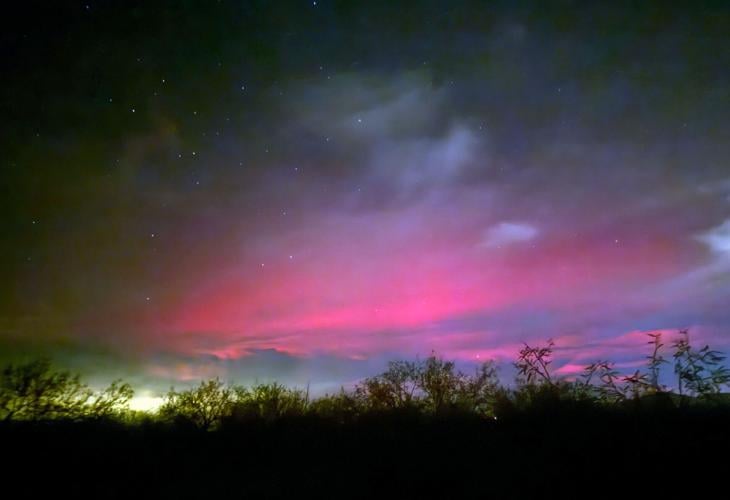 The northern lights over Tucson
