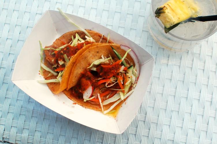 Cochinita pibil tacos at Aquadec