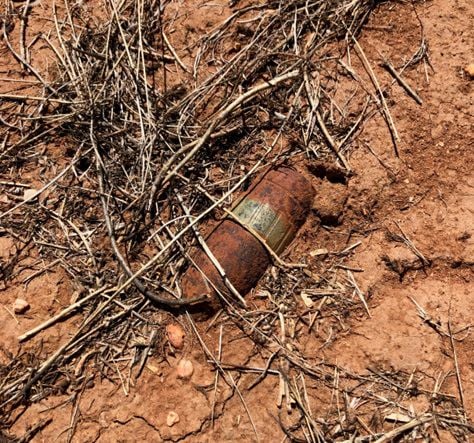 ordnance found by border agent