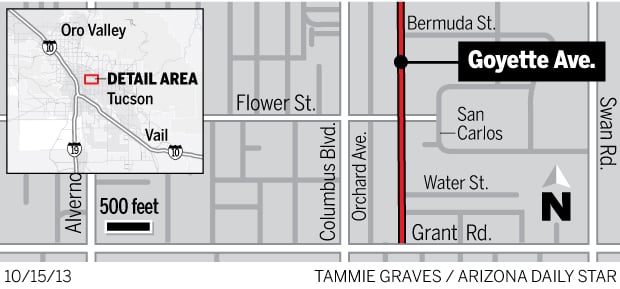 Goyette Ave locater map