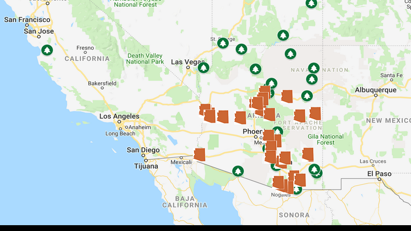 National Park Service Sites in Arizona | National Park Service Sites in ...