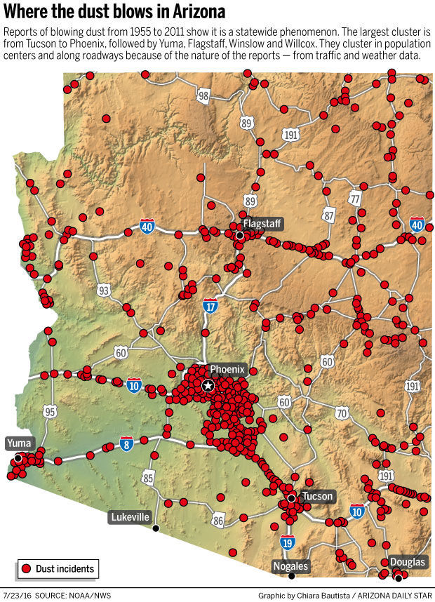 Dust is thirddeadliest weather hazard in Arizona Local news