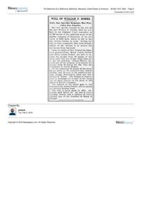 Baltimore Sun article March 26, 1913