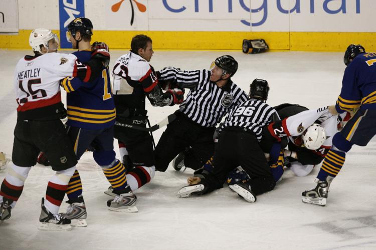 mccoy sports sabres senators 2007 brawl