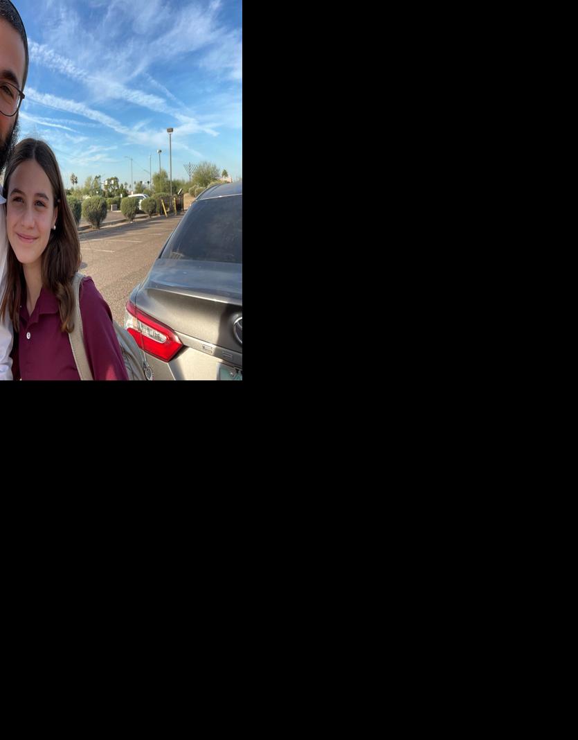 Rabbi Yehuda Ceitlin and daughter Goldie Ceitlin