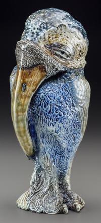 One piece of a Martin Brothers rare pottery bird collection brings more than $81K