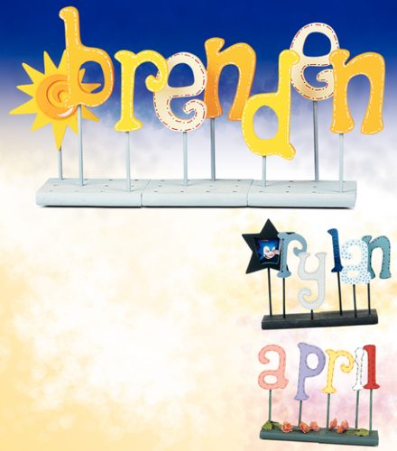 Create floating letters  
