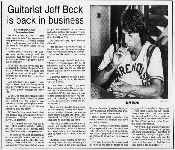 Article from the Arizona Daily Star in 1980