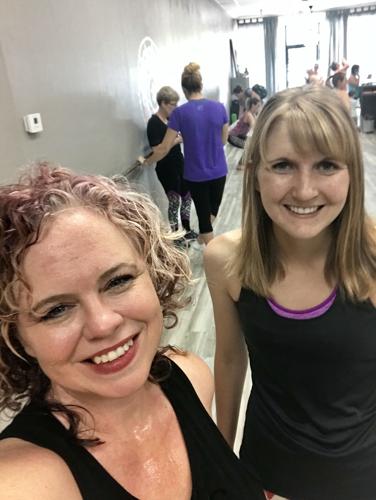 Angela and Johanna at  Glo