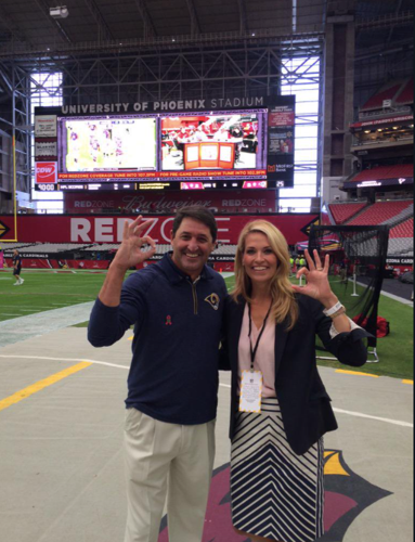 Chuck Cecil and Alex Flanagan