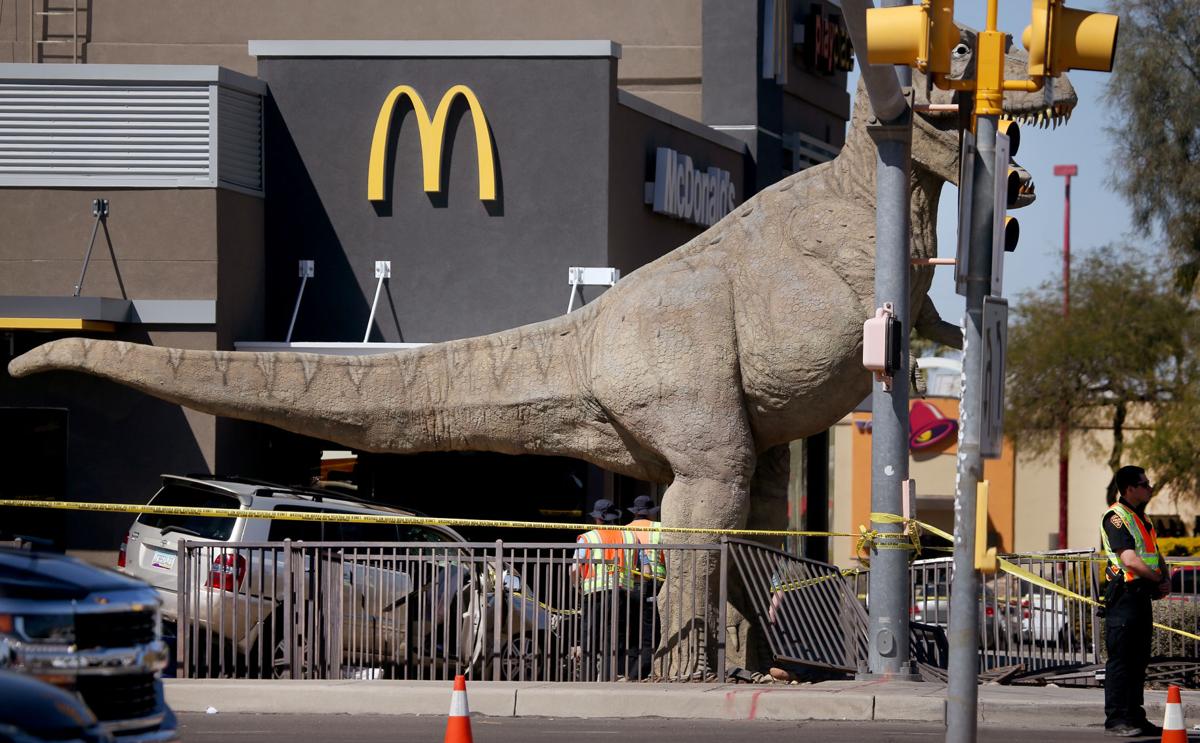 vehicle fatally strikes pedestrian crashes into mcdonald s on east side local news tucson com