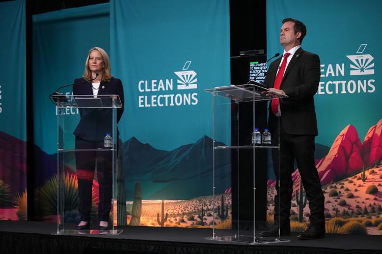 Rivals for Ariz. AG spar over suing Trump, regulating data centers
