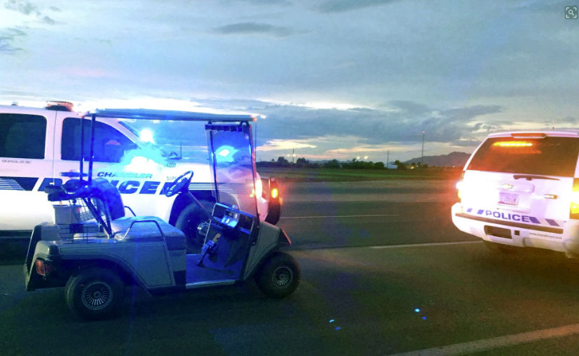Man stopped driving golf cart the wrong way on Arizona highway