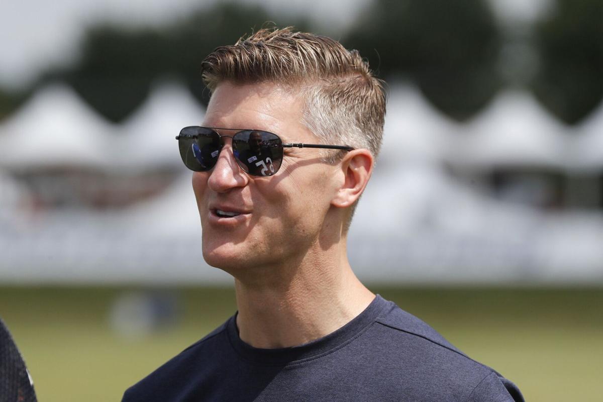 Chicago Bears general manager Ryan Pace at training camp in Bourbonnais, Illinois on August 1, 2019.