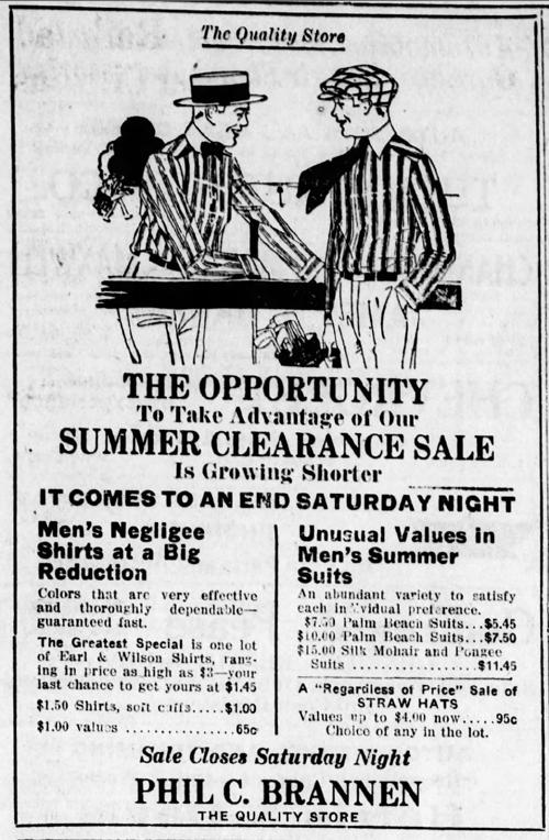 Advertisement July 14, 1916