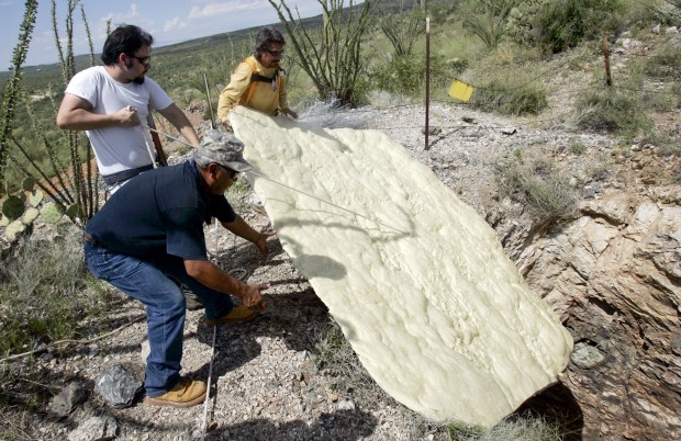 Hard foam filler used to plug Saguaro mines   