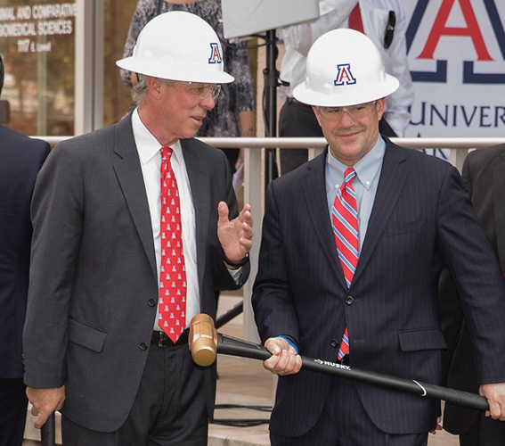 Gov. Ducey and UA President Robert Robbins