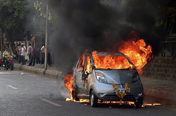 India's Nano car has PR mega-problem: spontaneous fire   