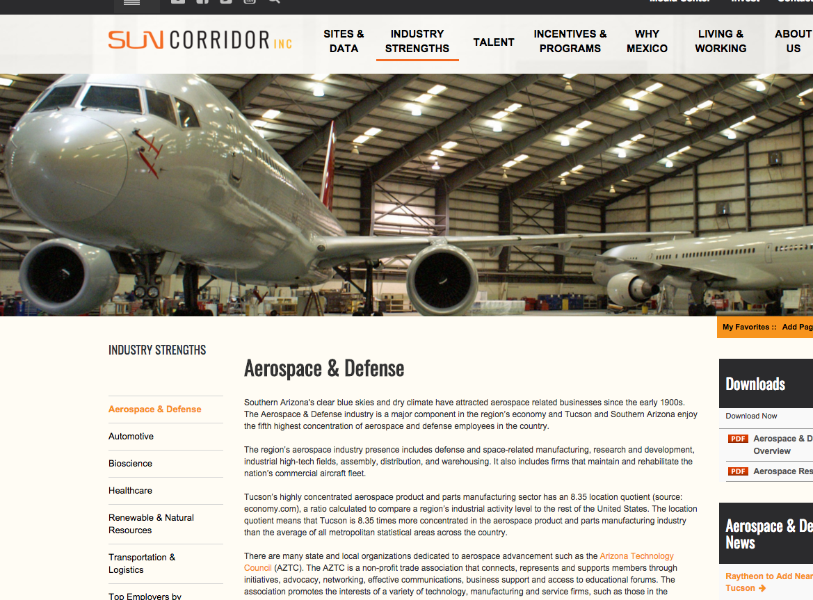 Sun Corridor unveils new website