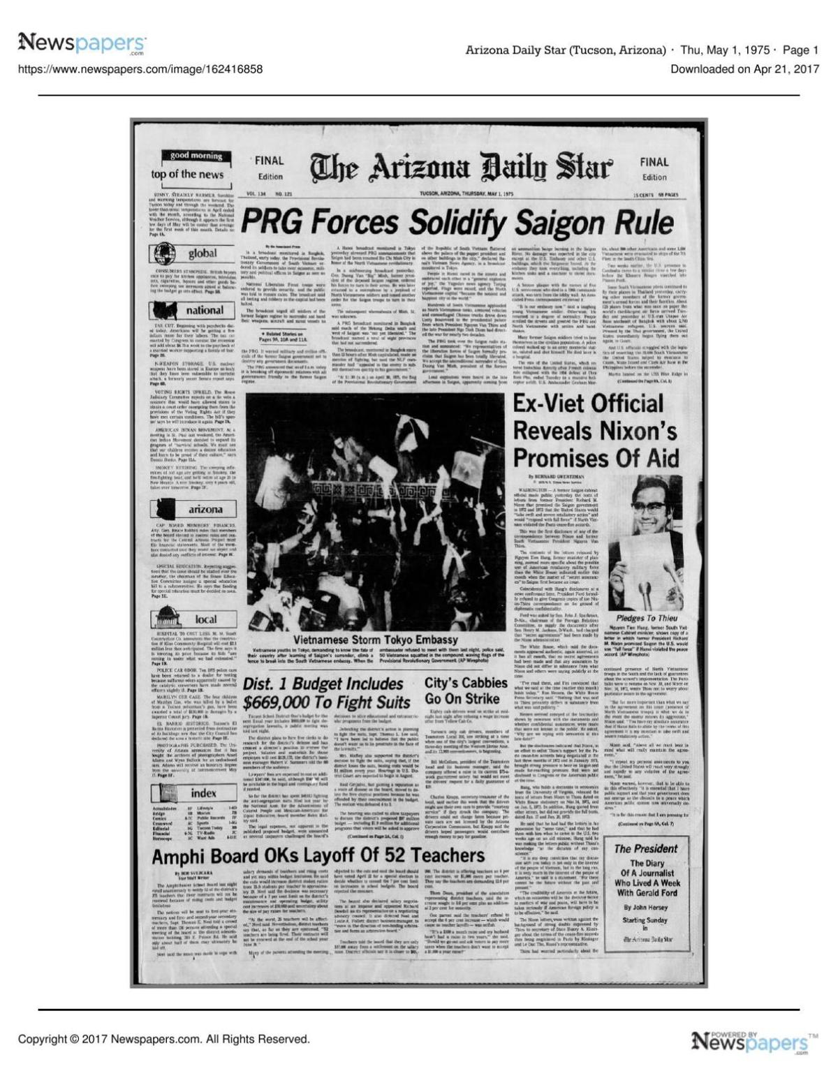 Arizona Daily Star front page May 1, 1975.pdf
