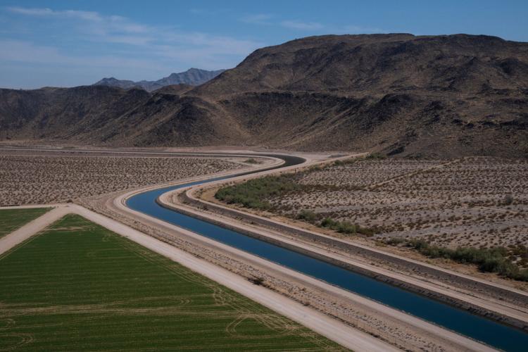 The Central Arizona Project canal