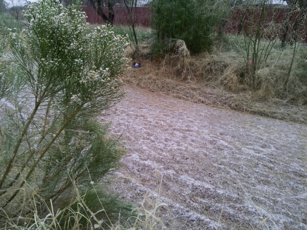 Snowfall around Tucson