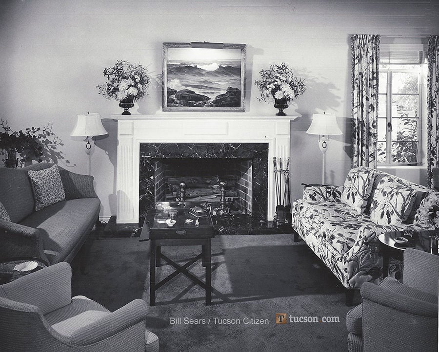 middle class 1940s living room