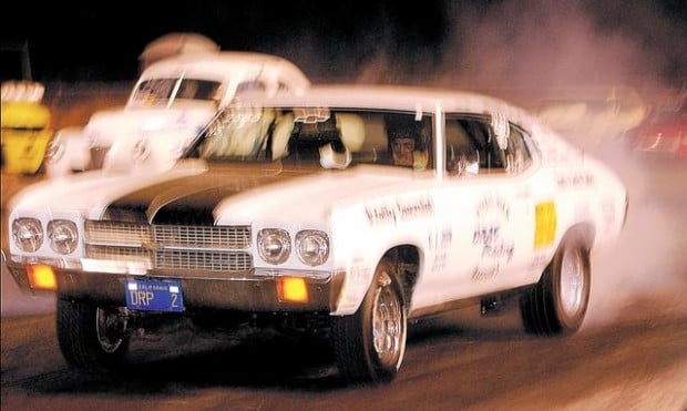 Vrooom! They're off in a cloud of smoke  