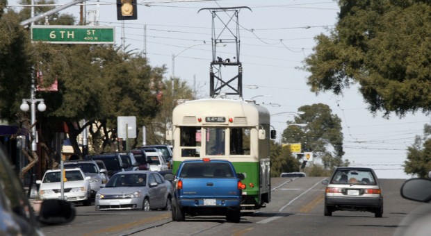 Streetcar tracks heighten accident concerns here    