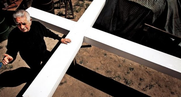 Tiene 40 años haciendo el Vía Crucis  