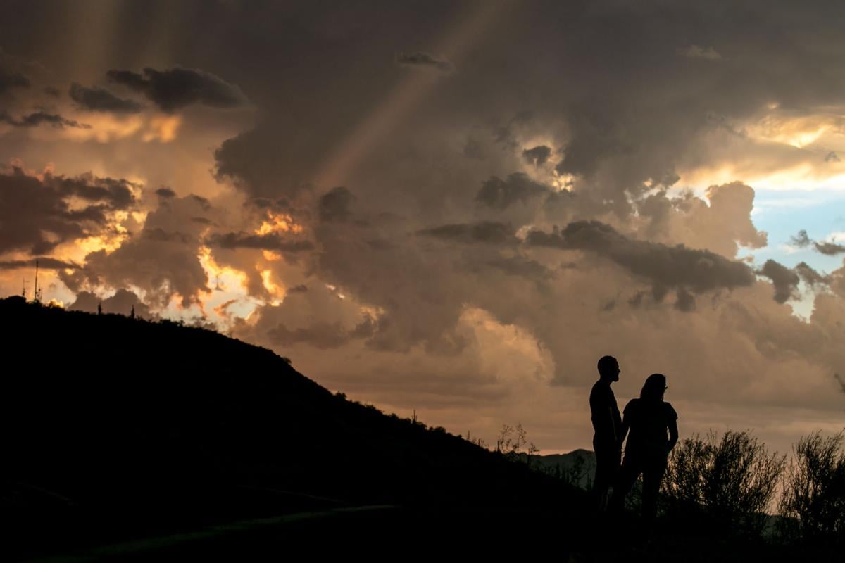 Clouds over "A" Mountain