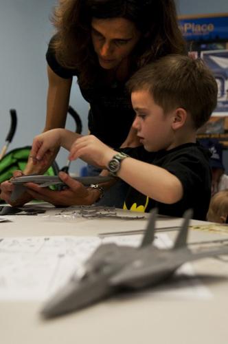 Build model planes, then see real thing   